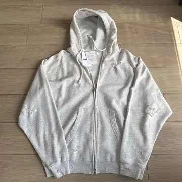 새상품 monkey time 풀 집업 후드티 beams 데미지