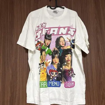 NEWJEANS 티셔츠 화이트 뉴진스