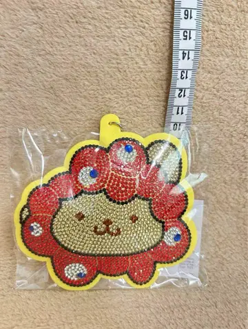 만박 오사카 밋쿠미쿠 산리오 폼폼푸딩 반짝이는 가죽 키링