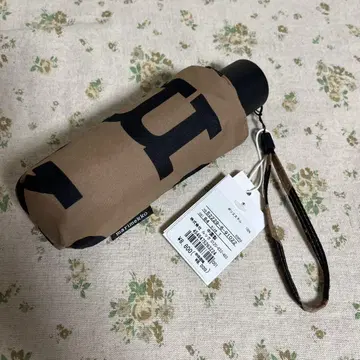 새상품 마리메꼬 로고 접이식 우산 브라운 룩