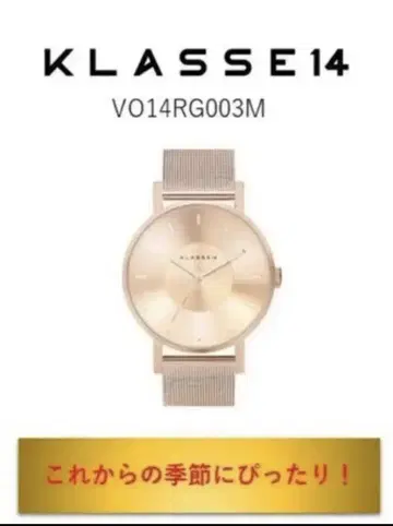 KLASSE14 클래스 14 로즈 골드 메쉬 42mm