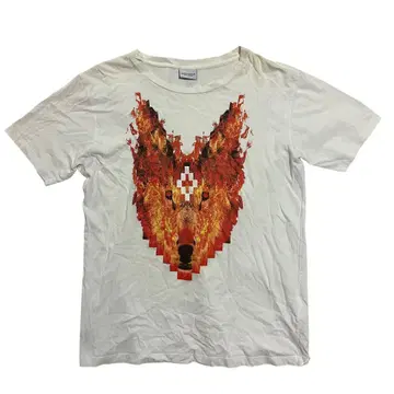 MARCELO BURLON 마르셀로불론 늑대 늑대 티셔츠 화이트