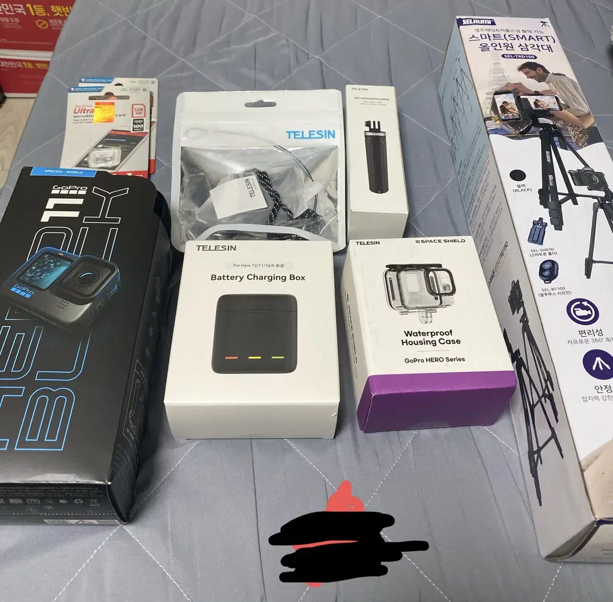 Gopro Hero 11 full set + accessories + SD card