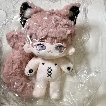 20cm 무속성 봉제 인형 무봉제 핑크 퍼플 보라색 무속성 봉제 인형