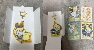 훼미리마트 한정판 산리오 콜라보 카가미네 렌, 린 아크릴 키링과 카드