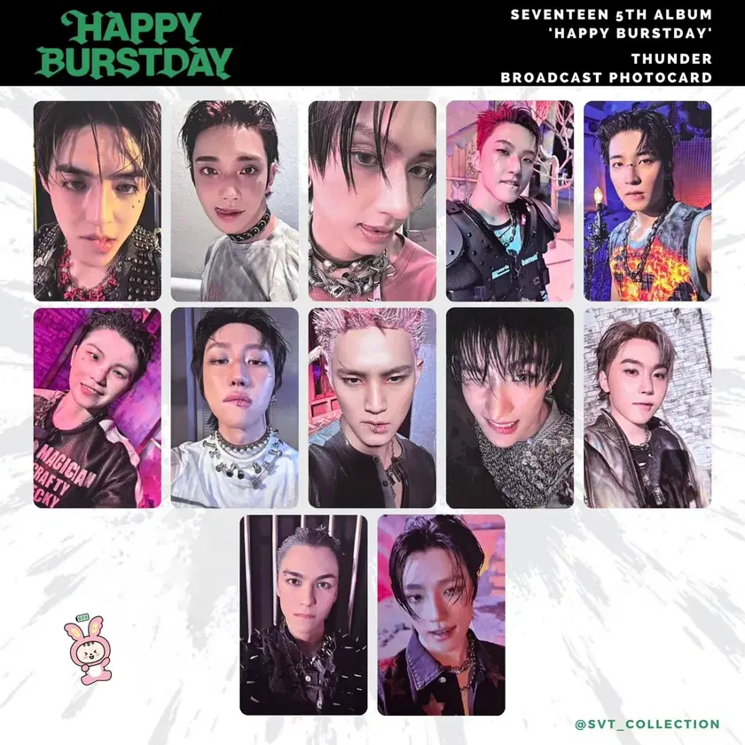 タレントカード seventeen fan plee happy burstday SEVENTEEN HAPPY BURSTDAY KiT ver. PHOTO CARD NEW ESCAPE ver