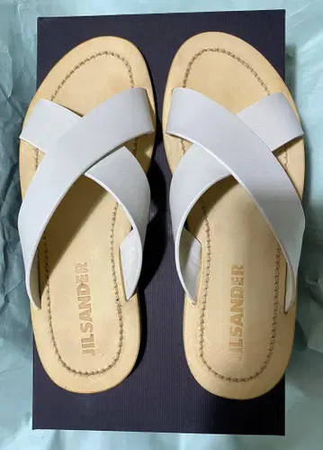 JIL SANDER 가죽 샌들 가방 및 상자 포함 러프 시몬스 질 샌더