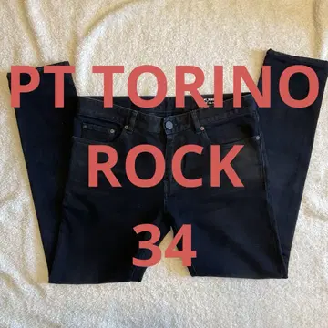 PT TORINO ROCK 블랙 검정 데님 팬츠 PT 토리노