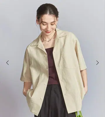 ARMY TWILL 오픈 카라 셔츠