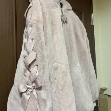 LIZLISA 리즈리사 토끼 귀 토끼 귀 퍼 블루종 아우터