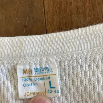 JC Penney 빈티지 두꺼운 보온 셔츠 100% 코튼