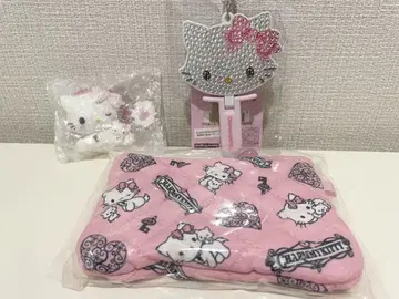 참미 키티 아이 러브 미 거울 참 키링 핑크 완판