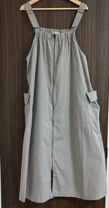 니코앤드 개더 지퍼 점퍼 스커트 그레이