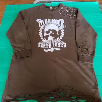 Five Finger Death Punch 긴팔 티셔츠 브라운