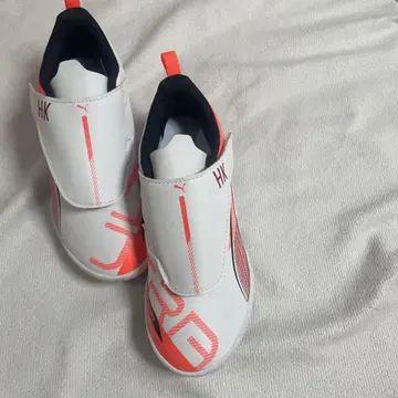 Puma 축구화 화이트/오렌지