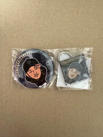 거인 요시카와 나오키 3rd 유니폼 블랙 유니 가챠 캔뱃지 키링