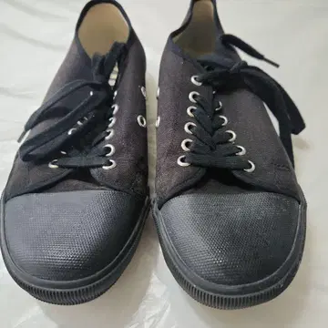 MHL 블랙 레이스업 스니커즈