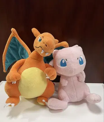 리자몽과 뮤우 봉제 인형 세트