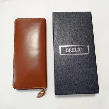 Brelio 브라이들 가죽 라운드 지퍼 장지갑 107-40 박스 있음