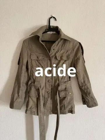 acid 아시드 린넨 자켓 셔츠
