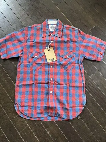 FOB FACTORY 워크 셔츠 반팔 셔츠 미사용 새상품