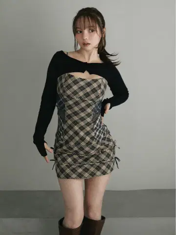 ANDMARY Aine set mini dress 원피스 단독 베이지