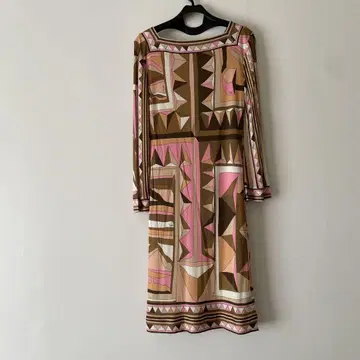 EMILIO PUCCI 기하학 패턴 원피스