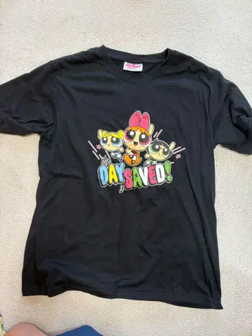 The Powerpuff Girls 티셔츠 LL 블랙