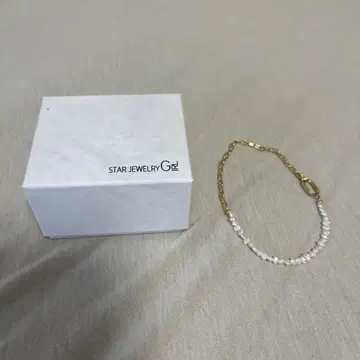 STAR JEWELRY 골드 펄 발찌