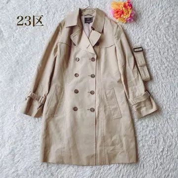 23구 [L] 베이지 더블 브레스트 트렌치코트 캐주얼