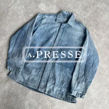A.PRESSE 아프레쎄 데님 자켓 NAVY Denim Jacket