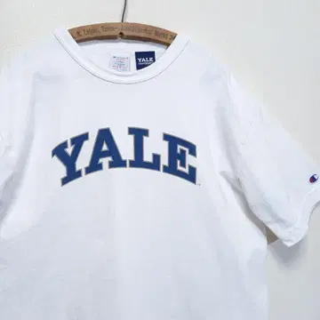 미국제 챔피온 T1011 YALE 염색 프린트 티셔츠 L