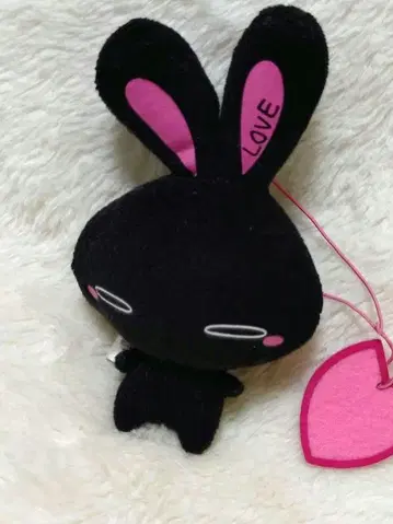 LOVE 토끼 봉제 인형 구하기 어려움 빈티지 레트로 초레어 단종 레어