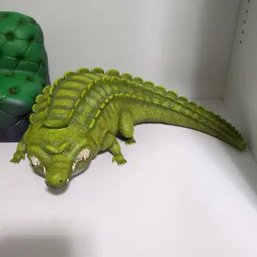 그린 컬러 악어 피규어 약 30cm