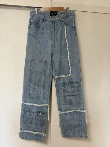 YUKI HASHIMOTO 22aw FRINGE WASHED JEANS