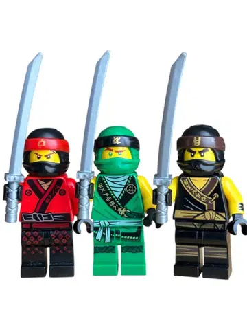 레고 LEGO 미니 피규어 닌자고 카이 로이드 콜 3개 + 아이템 포함