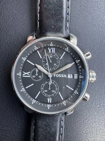 FOSSIL 크로노그래프 손목시계 블랙