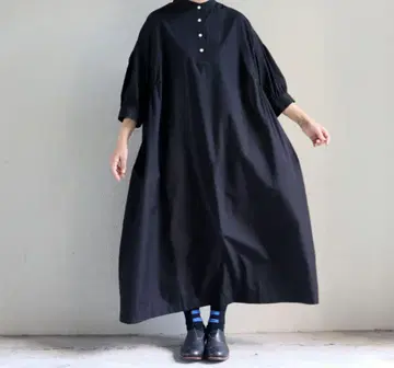 린넨 Linen ya 원피스 긴팔 블랙 미사용 새상품