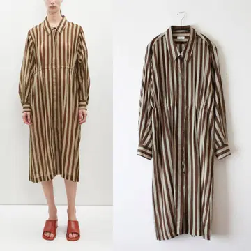 DRIES VAN NOTEN/드리스/24SS/스트라이프 셔츠 원피스