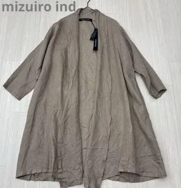 mizuiro ind 미즈이로 인드 린넨 가운 가디건 코트
