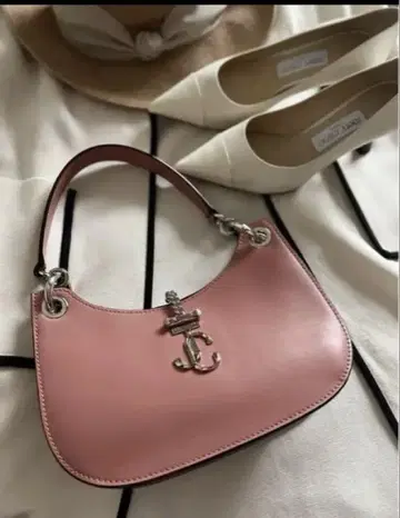 JIMMY CHOO 핑크 숄더백