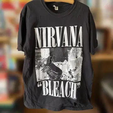 NIRVANA BLEACH 티셔츠 L 사이즈 블랙