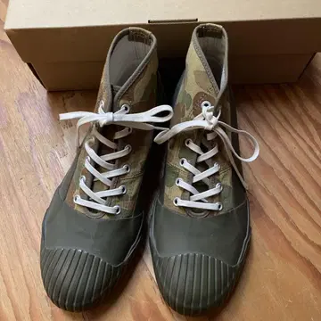문스타 레인 슈즈 스니커즈 하이컷 25cm 카모