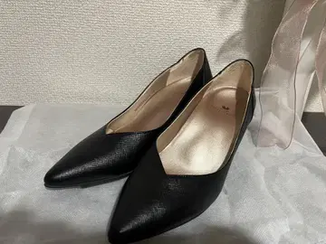 와코루 성공 워크 블랙 스틸레토 펌프스