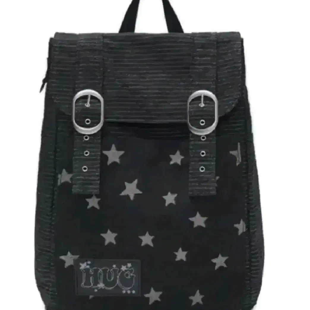MUSINSA | HUG YOUR SKIN Stardust Denim Backpack (Black Denim)