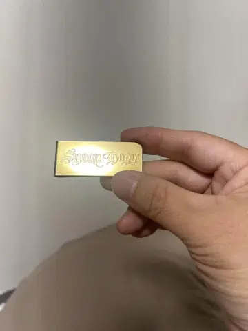 snoop dogg 골드 411 로고 머니 클립