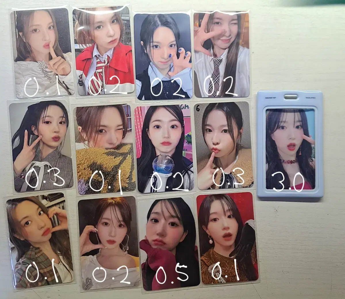엔믹스포카포토카드nmixx오해원설윤릴리배이지우규진럭드팝업위드뮤앨범시그사웨