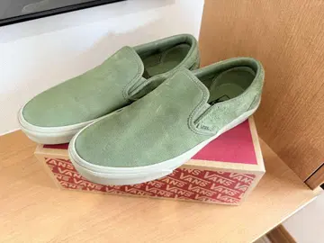 VANS 스웨이드 그린 슬립온
