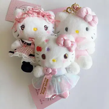 산리오 봉제 인형 마스코트 키티 세트