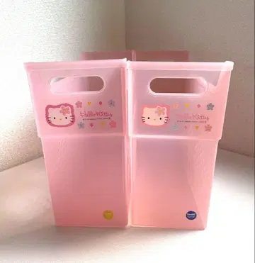 산리오 HELLO KITTY 키티 파일 박스 서류 케이스 2개 세트